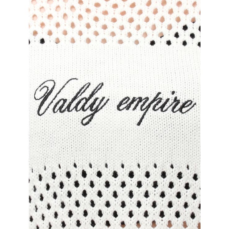Valdy empire embroideryメッシュニットトップス | GYDA | 詳細画像23 
