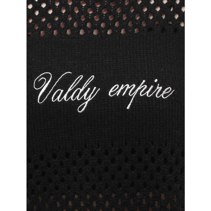 Valdy empire embroideryメッシュニットトップス | GYDA | 詳細画像25 