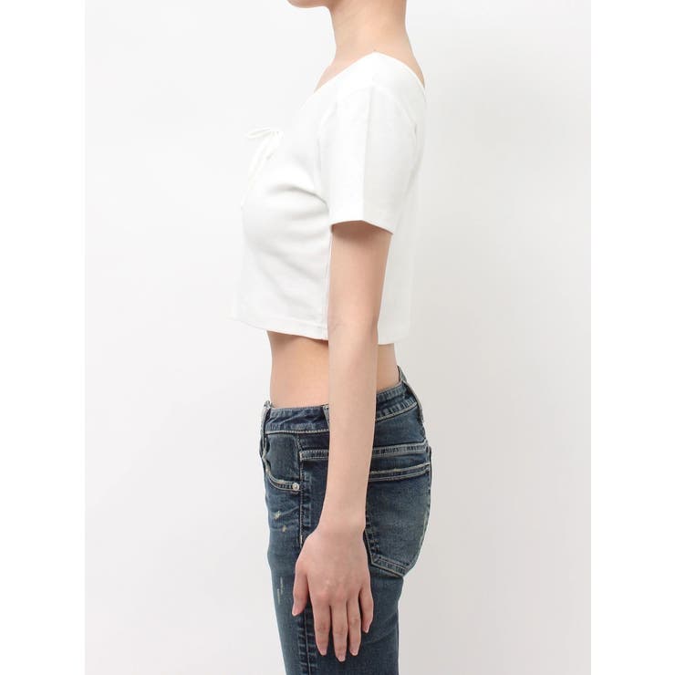 BUNNY 2WAYレースアップショートTシャツ | GYDA | 詳細画像19 