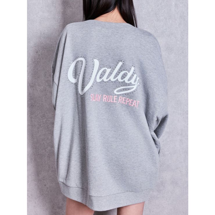 グレー | Valdy studded bijouスウェットトップス | GYDA