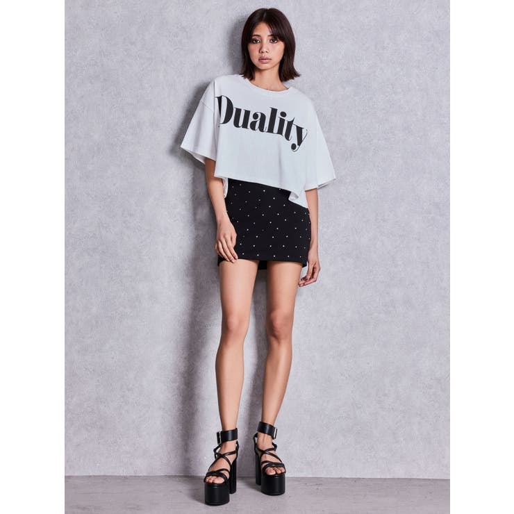 DualityルーズショートTシャツ | GYDA | 詳細画像16 