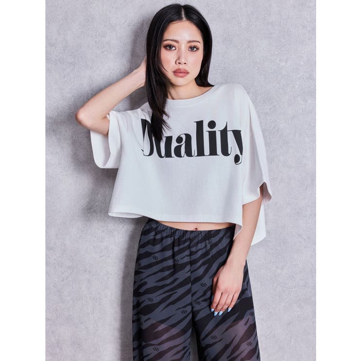 DualityルーズショートTシャツ | GYDA | 詳細画像19 