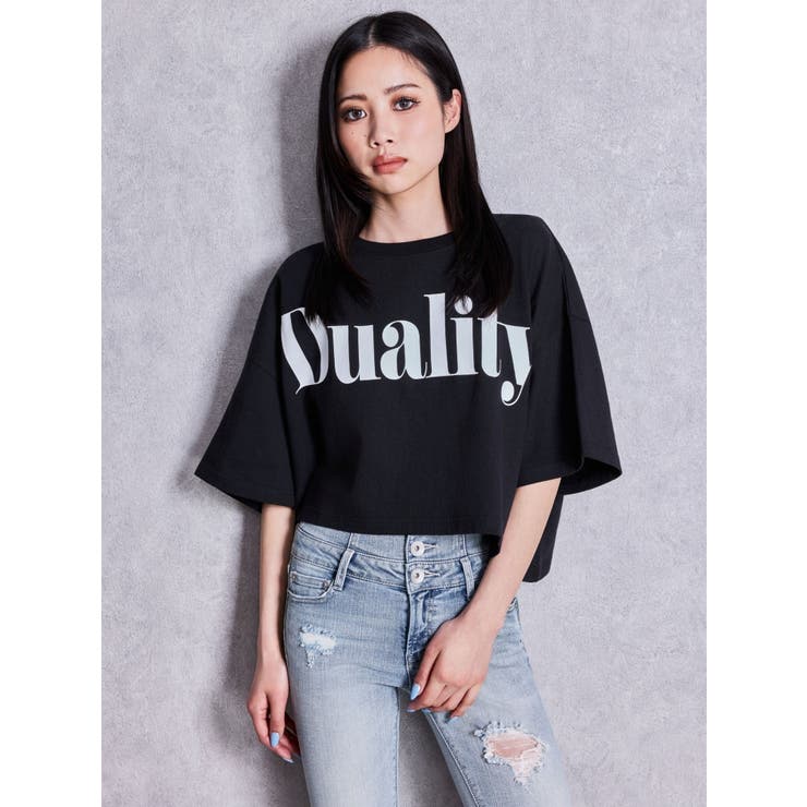 DualityルーズショートTシャツ | GYDA | 詳細画像3 