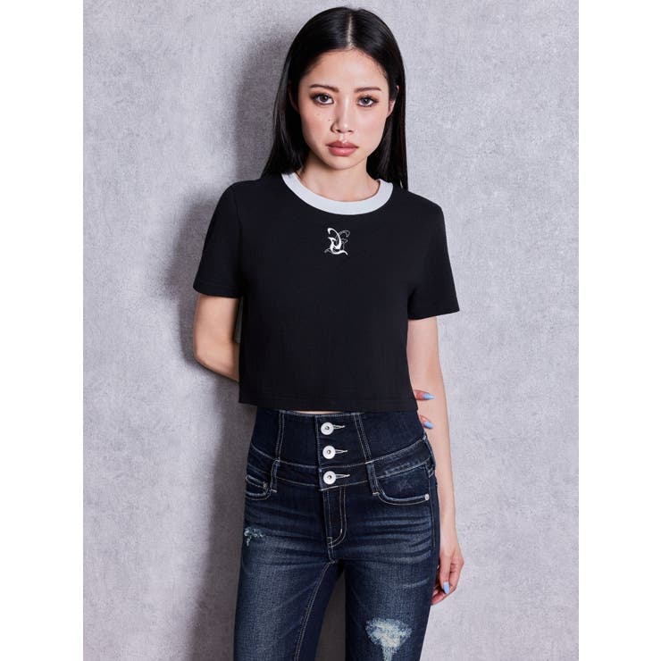 Square gydaバイカラーショートTシャツ | GYDA | 詳細画像6 