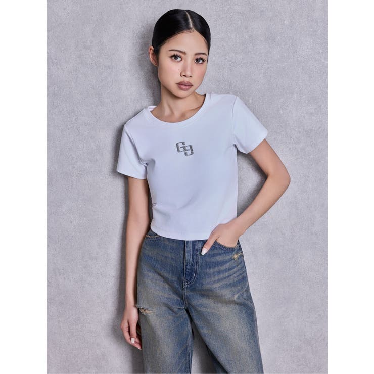 GLITTER GG Tシャツ | GYDA | 詳細画像10 