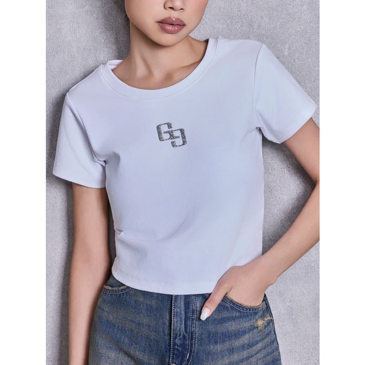 オフホワイト | GLITTER GG Tシャツ | GYDA