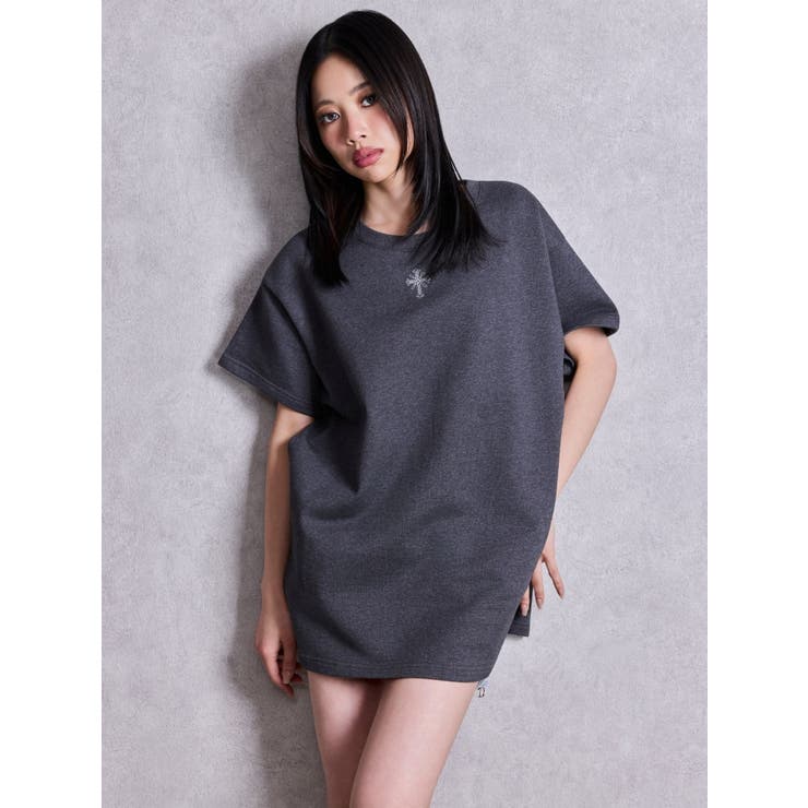 sacred edge cross emboss BIG Tシャツ | GYDA | 詳細画像13 