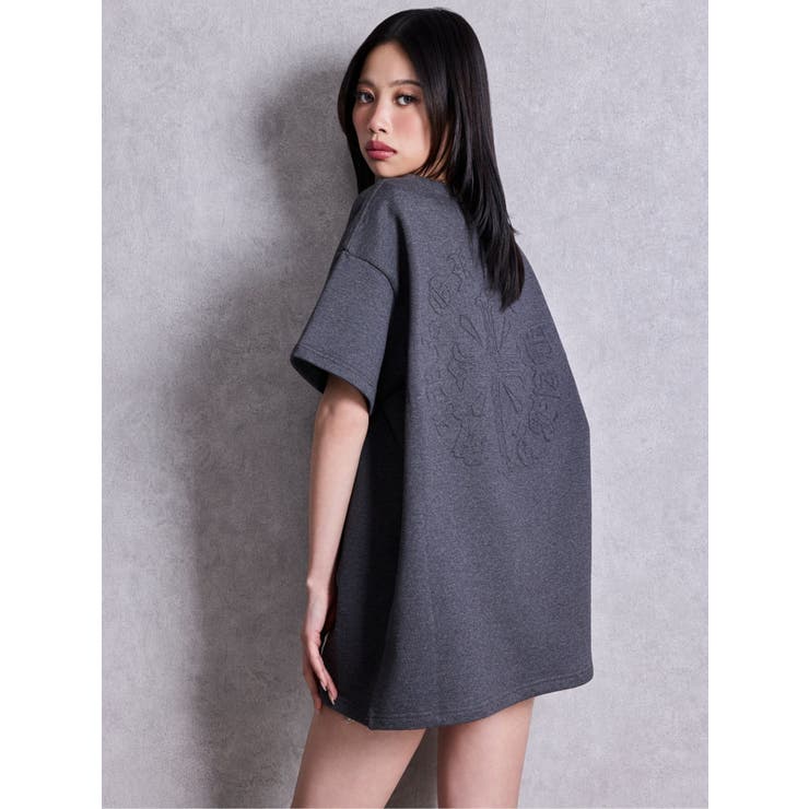 sacred edge cross emboss BIG Tシャツ | GYDA | 詳細画像15 