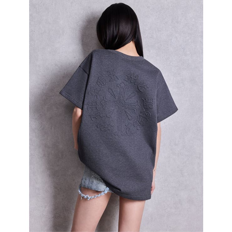 sacred edge cross emboss BIG Tシャツ | GYDA | 詳細画像16 