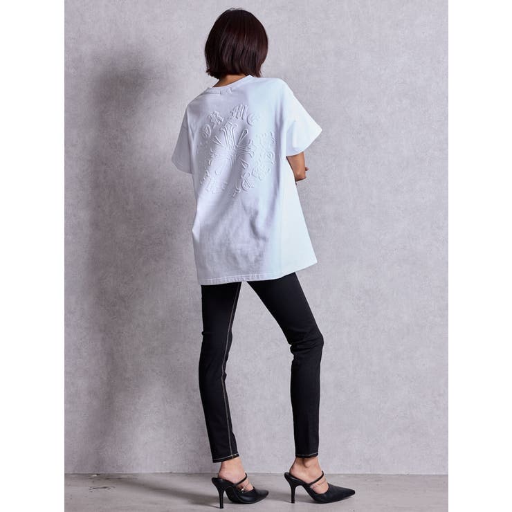 sacred edge cross emboss BIG Tシャツ | GYDA | 詳細画像5 