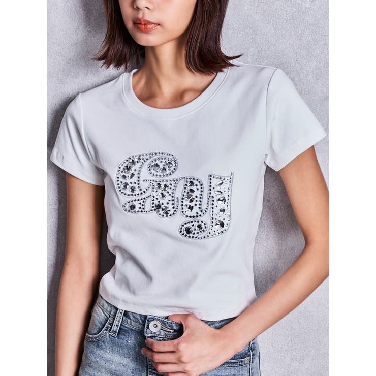 オフホワイト | gy bijou Tシャツ | GYDA