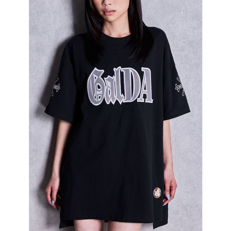 ブラック | GYDA×GALFY BACK LOGO BIG Tシャツ | GYDA