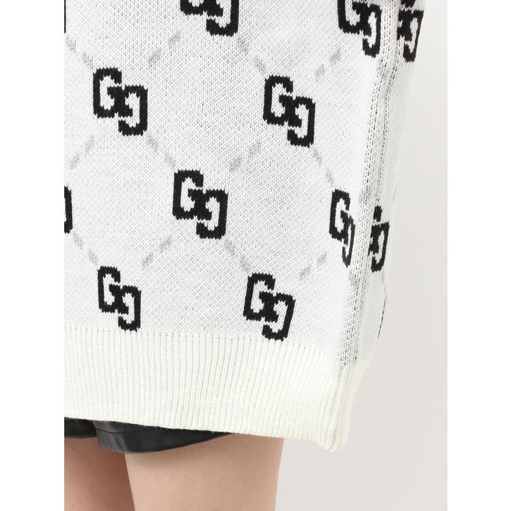GG glitter quiltingニットカーディガン | GYDA | 詳細画像20 