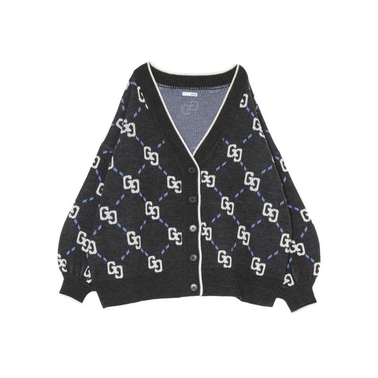 GG glitter quiltingニットカーディガン | GYDA | 詳細画像26 