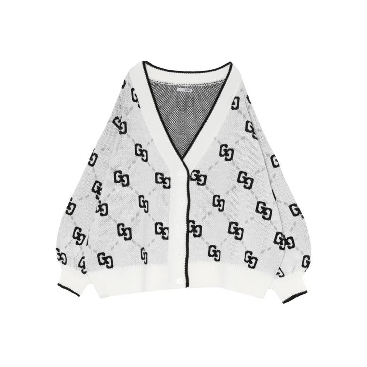 GG glitter quiltingニットカーディガン | GYDA | 詳細画像28 