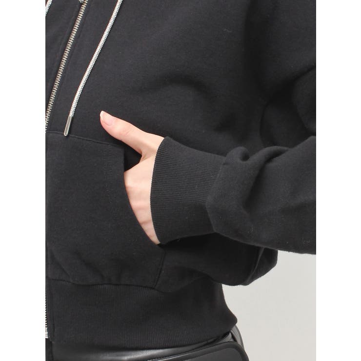bijou string ZIP UPスウェットパーカー | GYDA | 詳細画像22 