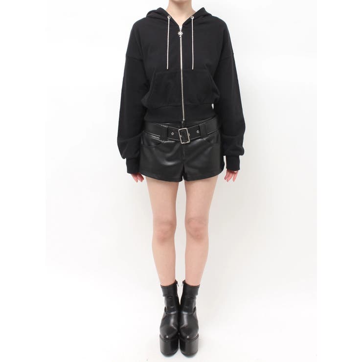 bijou string ZIP UPスウェットパーカー | GYDA | 詳細画像25 