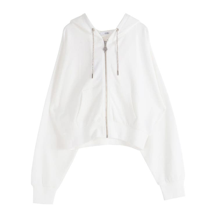 bijou string ZIP UPスウェットパーカー | GYDA | 詳細画像29 