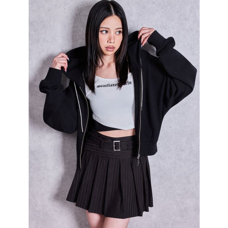 bijou string ZIP UPスウェットパーカー | GYDA | 詳細画像3 