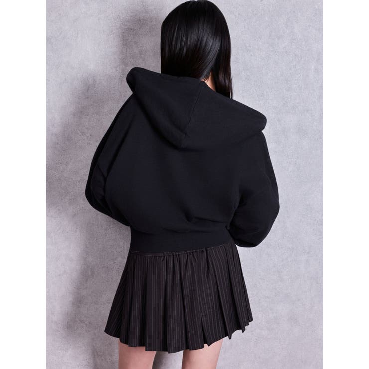 bijou string ZIP UPスウェットパーカー | GYDA | 詳細画像4 