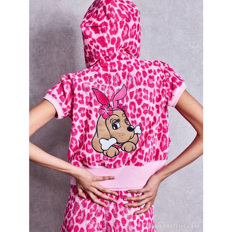 GYDA×GALFY leopard pileパーカー | GYDA | 詳細画像17 