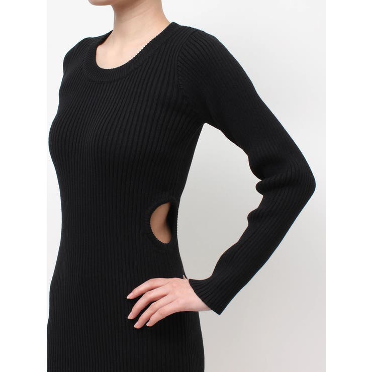 LONG SLEEVE SIDE OPENニットミニワンピース | GYDA | 詳細画像19 