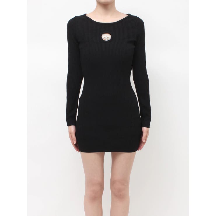 GG bijou MOLD long sleeveニットワンピース | GYDA | 詳細画像19 