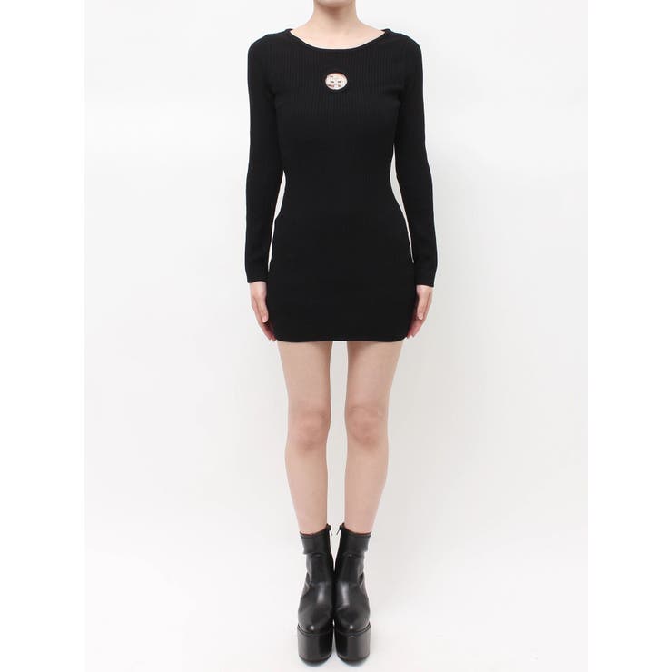 GG bijou MOLD long sleeveニットワンピース | GYDA | 詳細画像26 