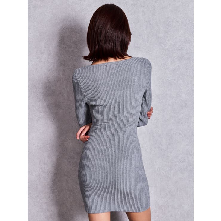 GG bijou MOLD long sleeveニットワンピース | GYDA | 詳細画像9 