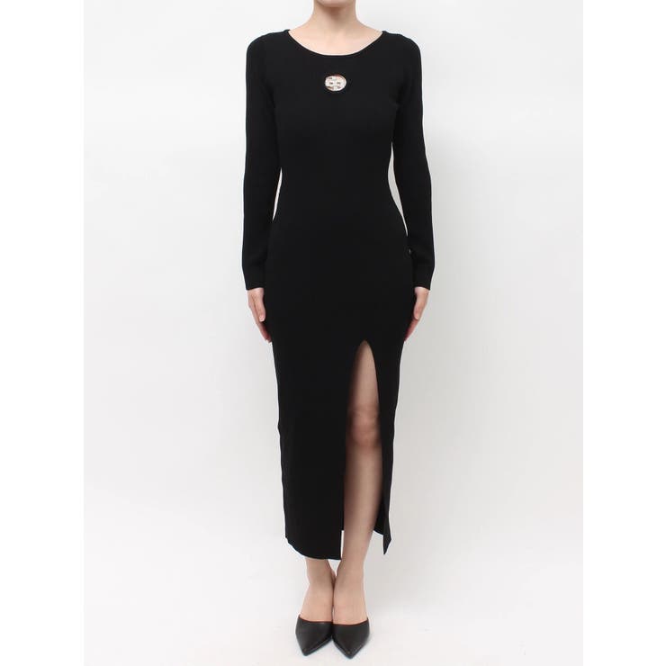 GG bijou MOLD long sleeveニットロングワンピース | GYDA | 詳細画像10 
