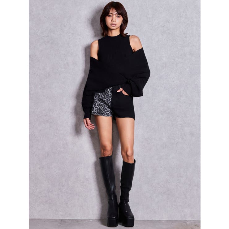 GG studs leopardショートパンツ | GYDA | 詳細画像9 
