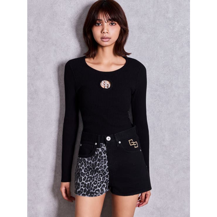 GG studs leopardショートパンツ | GYDA | 詳細画像25 
