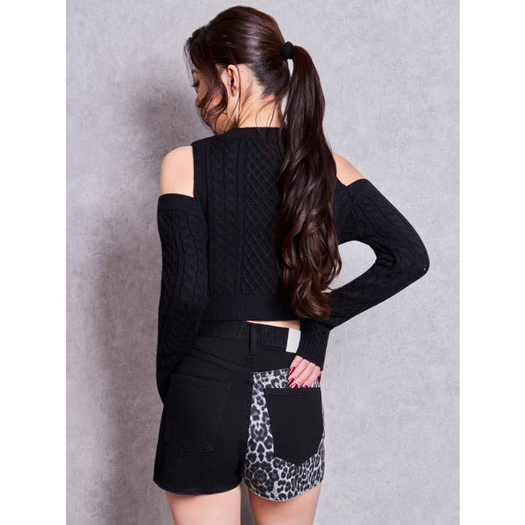 GG studs leopardショートパンツ | GYDA | 詳細画像31 