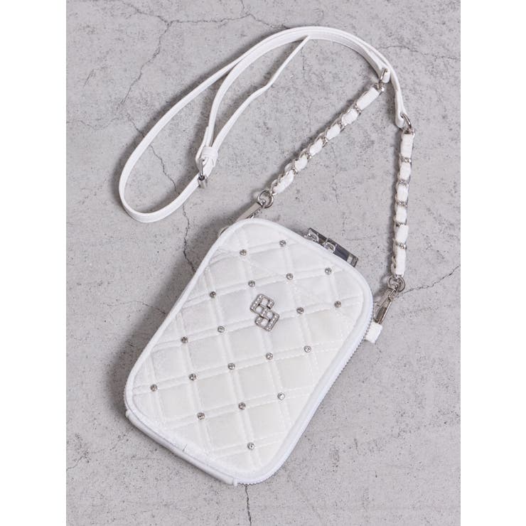GGベロア bijou quiltingミニショルダーBAG | GYDA | 詳細画像2 