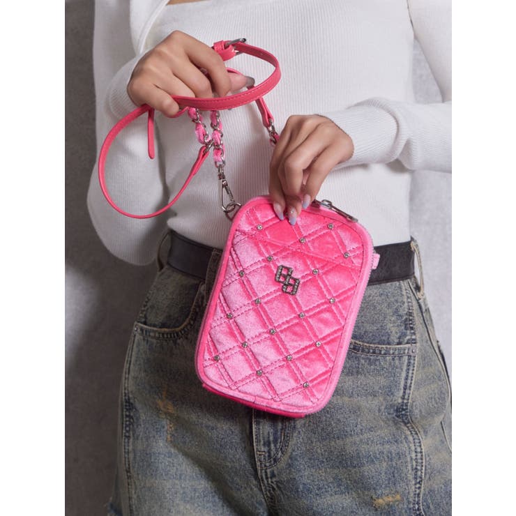 GGベロア bijou quiltingミニショルダーBAG | GYDA | 詳細画像4 