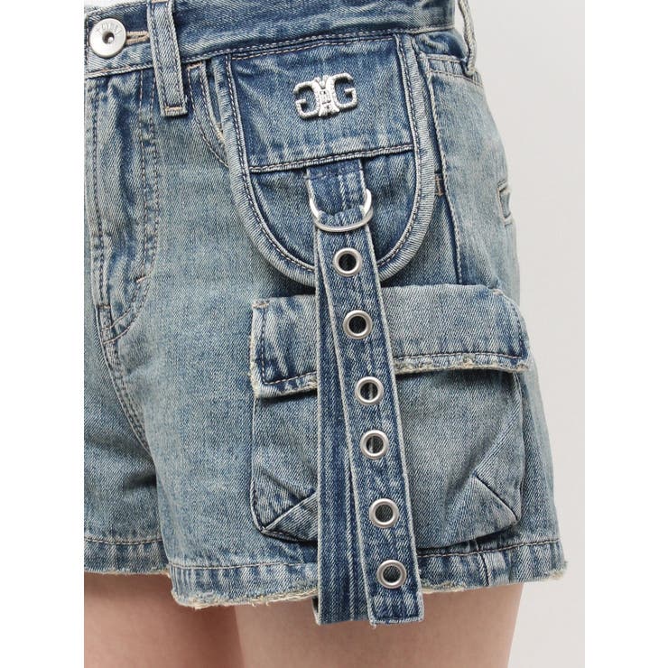 ハイウエストEYELET STRAP CARGOショートパンツ | GYDA | 詳細画像41 