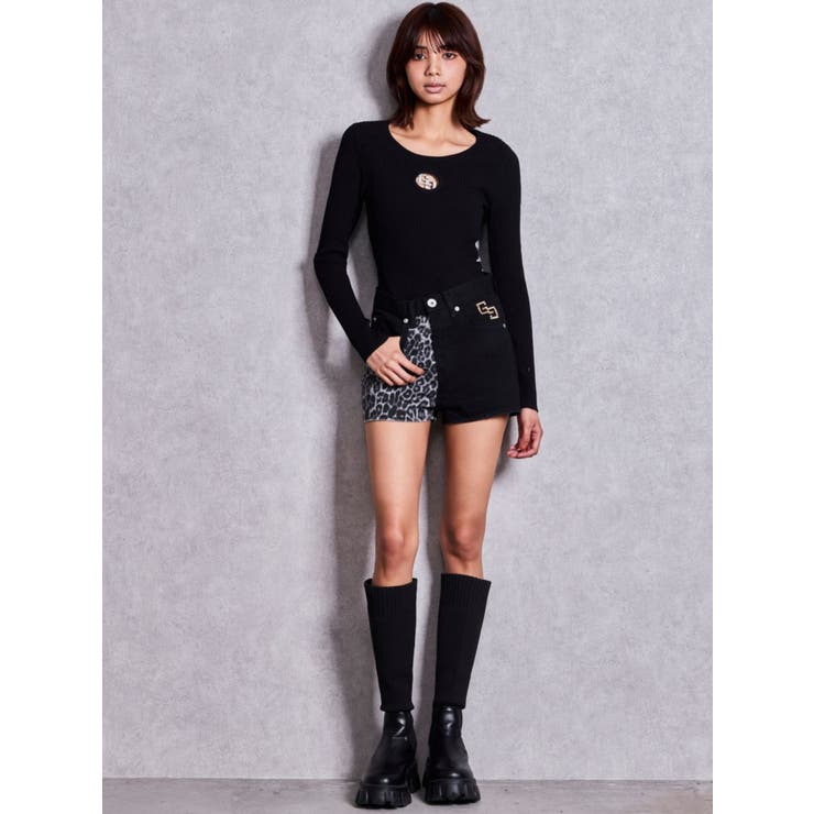 GG bijou MOLD long sleeveニットトップス | GYDA | 詳細画像9 