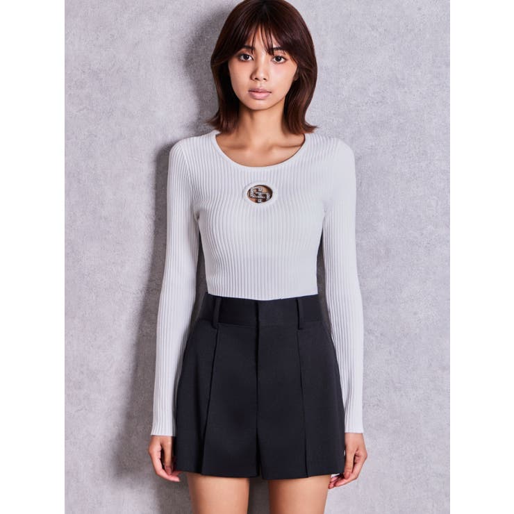 GG bijou MOLD long sleeveニットトップス | GYDA | 詳細画像21 