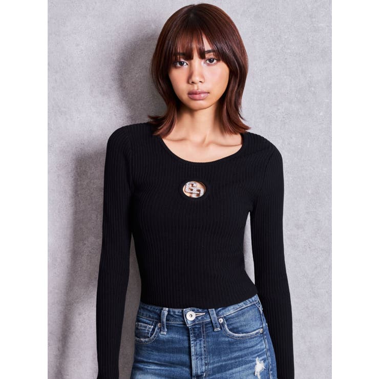 GG bijou MOLD long sleeveニットトップス | GYDA | 詳細画像36 