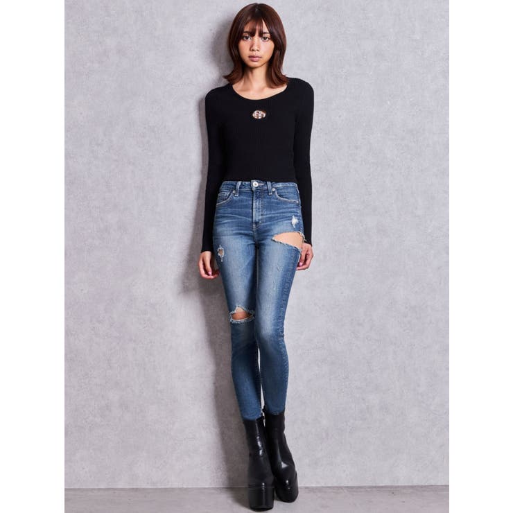GG bijou MOLD long sleeveニットトップス | GYDA | 詳細画像38 
