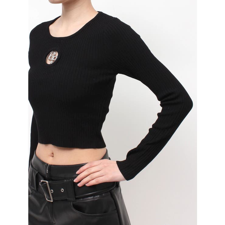 GG bijou MOLD long sleeveニットトップス | GYDA | 詳細画像45 