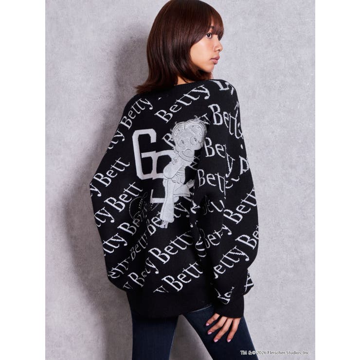 BETTY×GYDA slanting patternニットトップス | GYDA | 詳細画像11 
