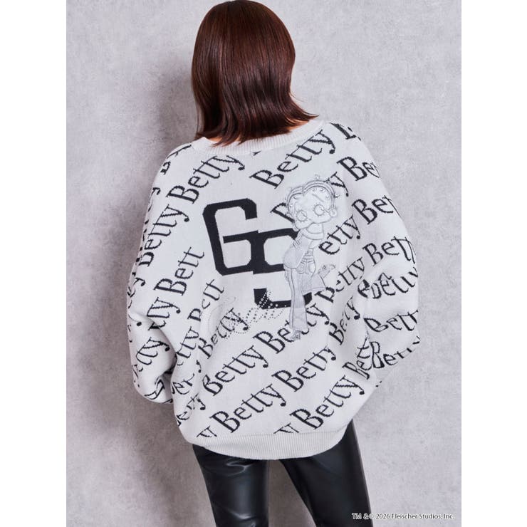 BETTY×GYDA slanting patternニットトップス | GYDA | 詳細画像20 