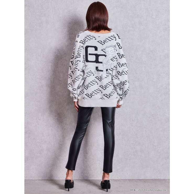 BETTY×GYDA slanting patternニットトップス | GYDA | 詳細画像24 