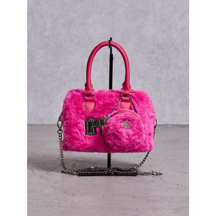 GYDA bijouプレートフェイクファーBAG[品番：MKSW0073018]｜GYDA