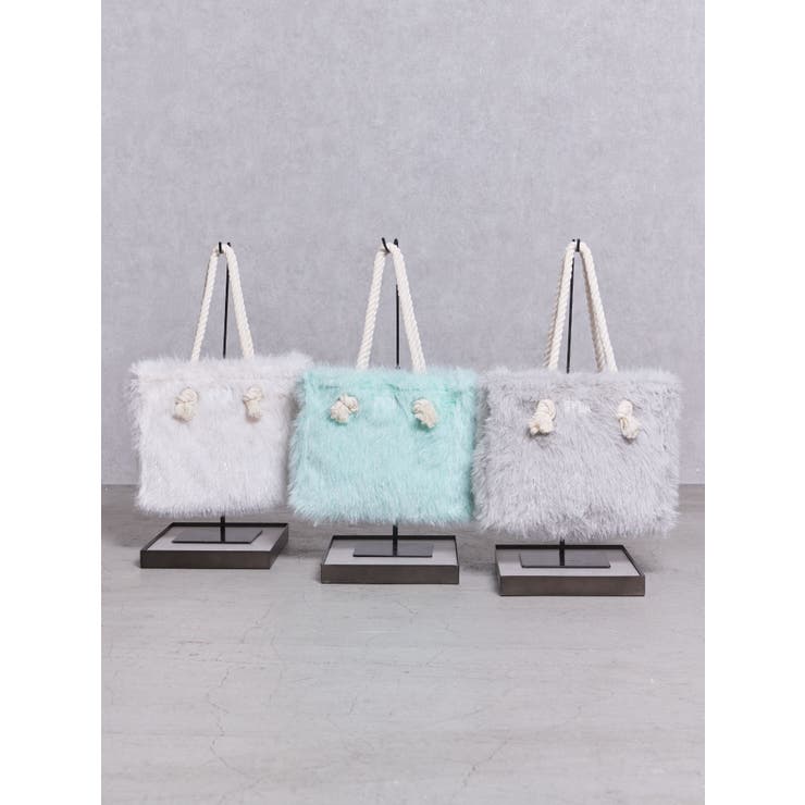 『WEB限定アイテム❤︎』GYDAラメフェイクファーMトートBAG | GYDA | 詳細画像1 