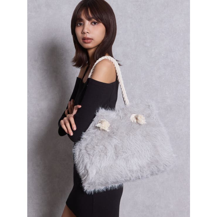 『WEB限定アイテム❤︎』GYDAラメフェイクファーMトートBAG | GYDA | 詳細画像4 
