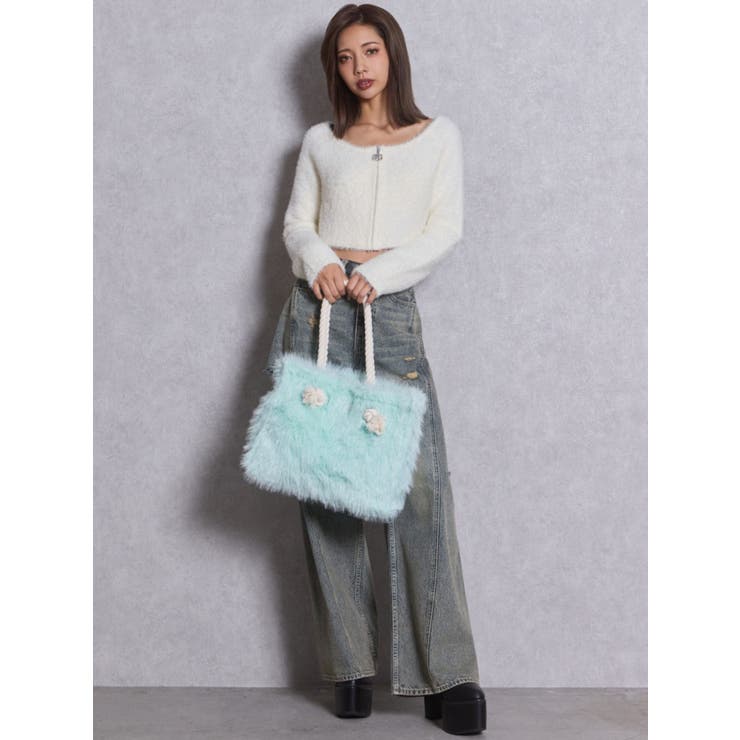 『WEB限定アイテム❤︎』GYDAラメフェイクファーMトートBAG | GYDA | 詳細画像6 