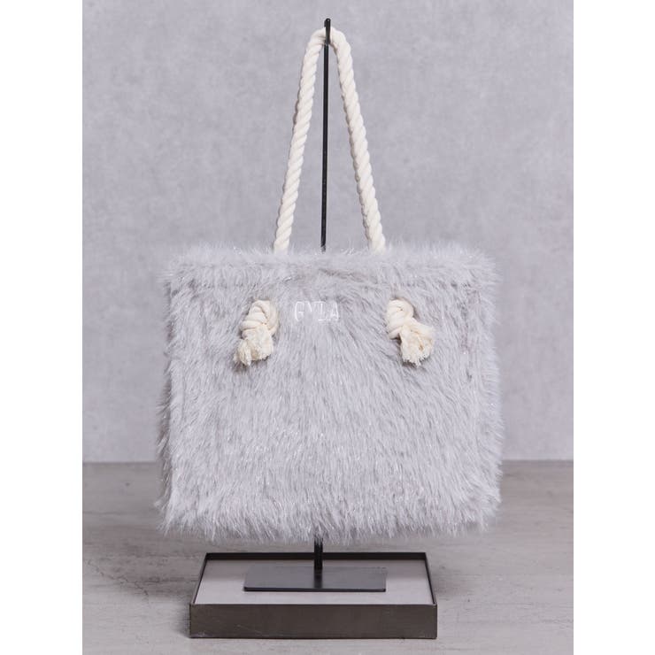 グレー | 『WEB限定アイテム❤︎』GYDAラメフェイクファーMトートBAG | GYDA