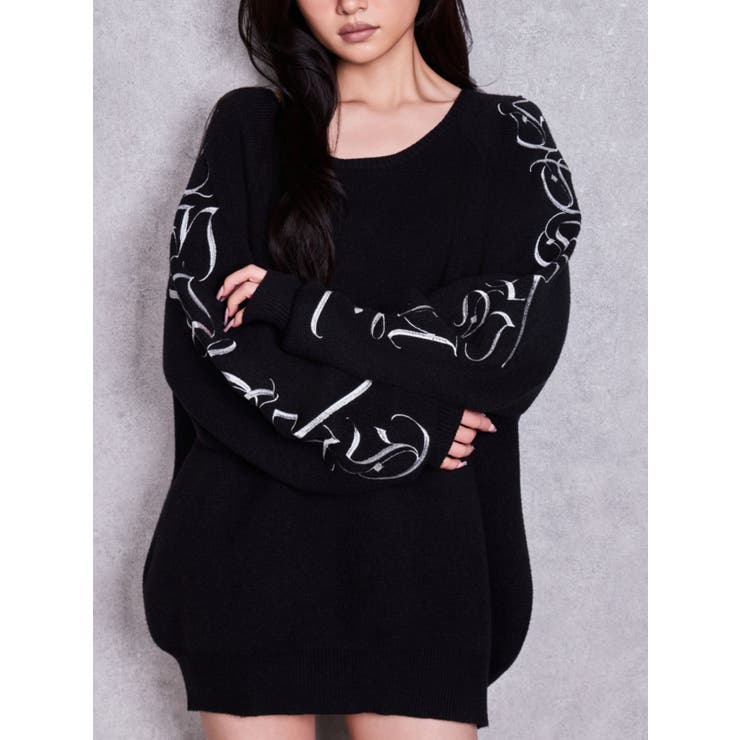 『予約受付中♥』Valdy empire embroideryニットトップス | GYDA | 詳細画像1 